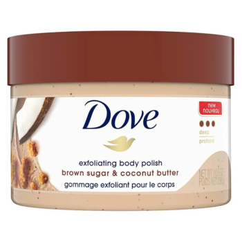 Body Scrub :- Dove Exfoliating Body Polish Scrub
